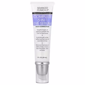 ادفانسد كلينيكالز, يعد complete 5 in 1 eye serum مصحح متعدد، وهو 2 أونصة سائلة (59 مل)